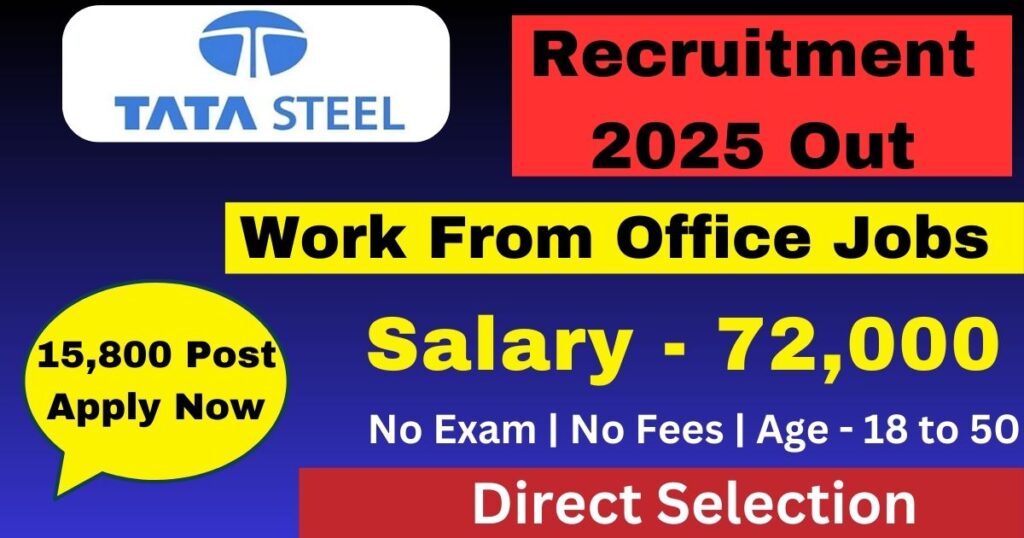 TATA Steel Recruitment 2025 Online Apply